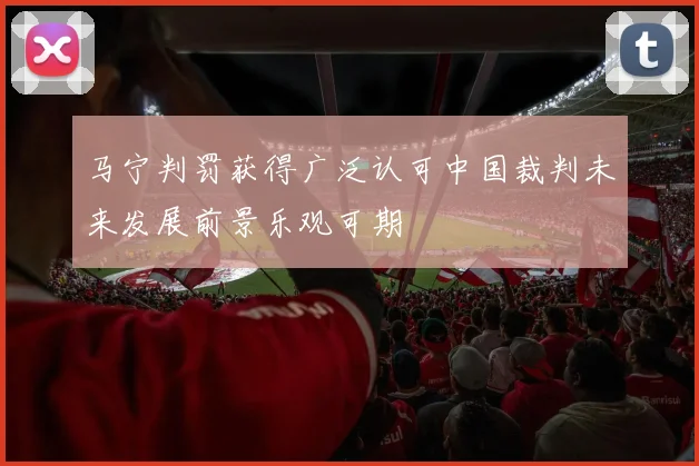 马宁判罚获得广泛认可中国裁判未来发展前景乐观可期