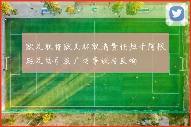 欧足联将欧美杯取消责任归于阿根廷足协引发广泛争议与反响